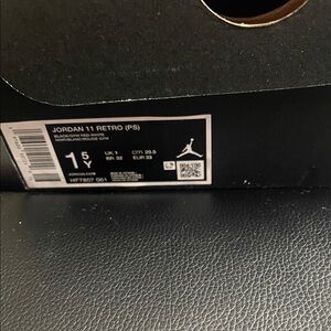 Jordan 11 Retro PS Black and Red Shoes
